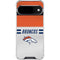 NFL Denver Broncos White Striped Google Pixel 10 Clear Case
